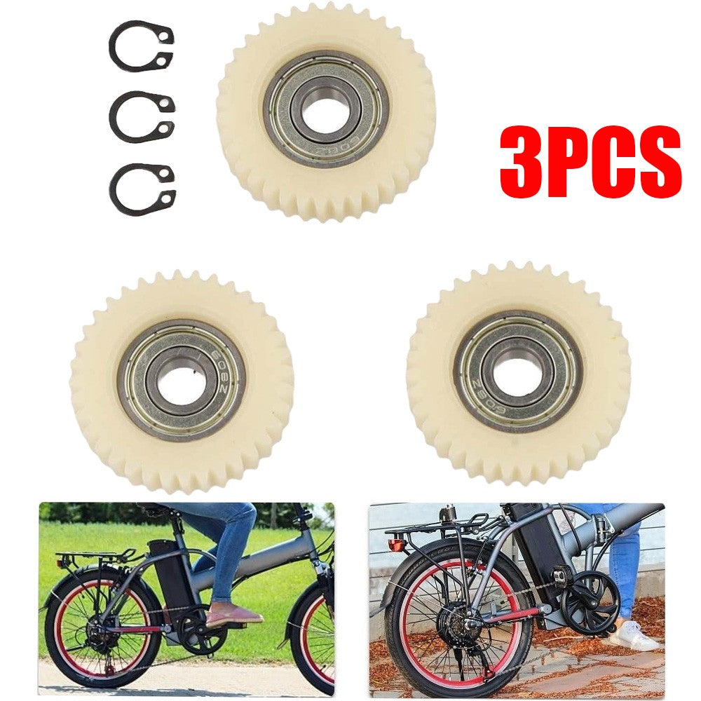 3 Pcs 36 Teeth Bicycle Hub Motor Planetary Gears with Bearings for E-Bike