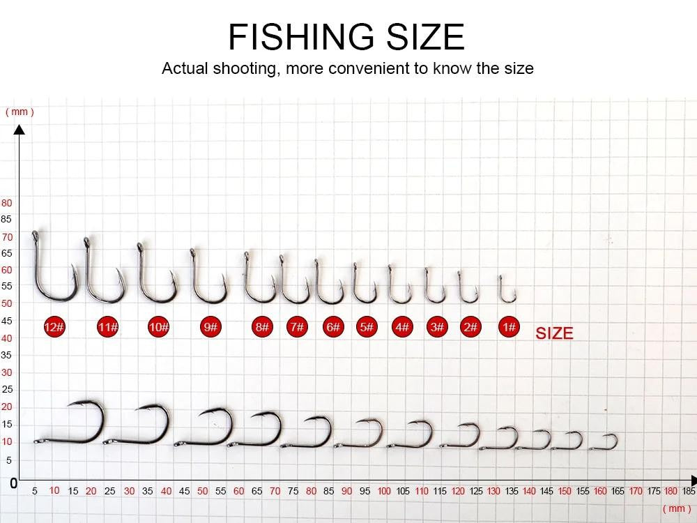 50-100pcs Gold Fishing Hooks - High Carbon Steel, Barbed, Ringed Eye, Multiple Sizes