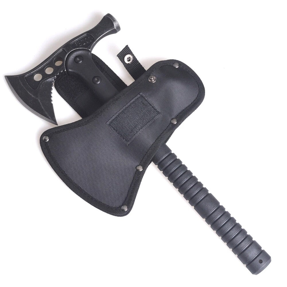 16-Inch Tactical Camping Hatchet with Nylon Fiber Handle and Sheath