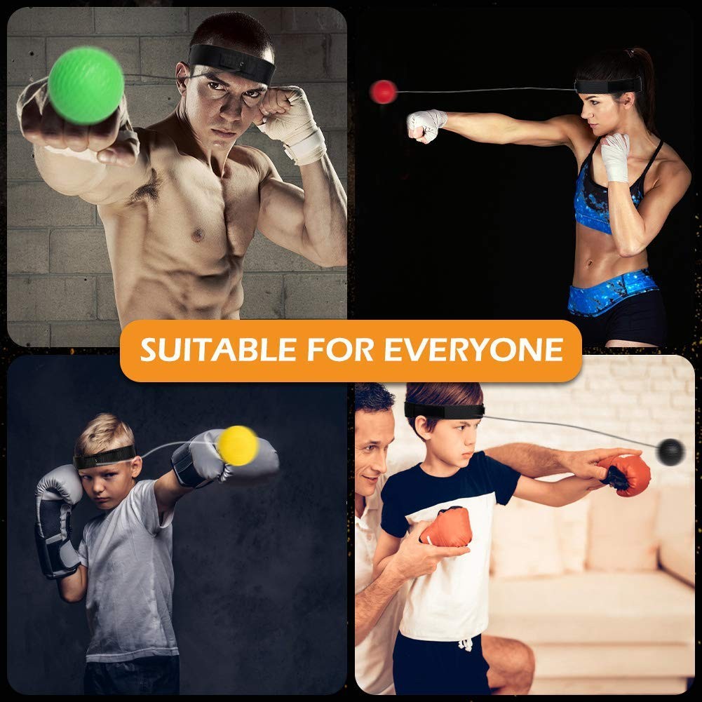 Boxing Ball Family Pack with Adjustable Headband - Reaction Training Set