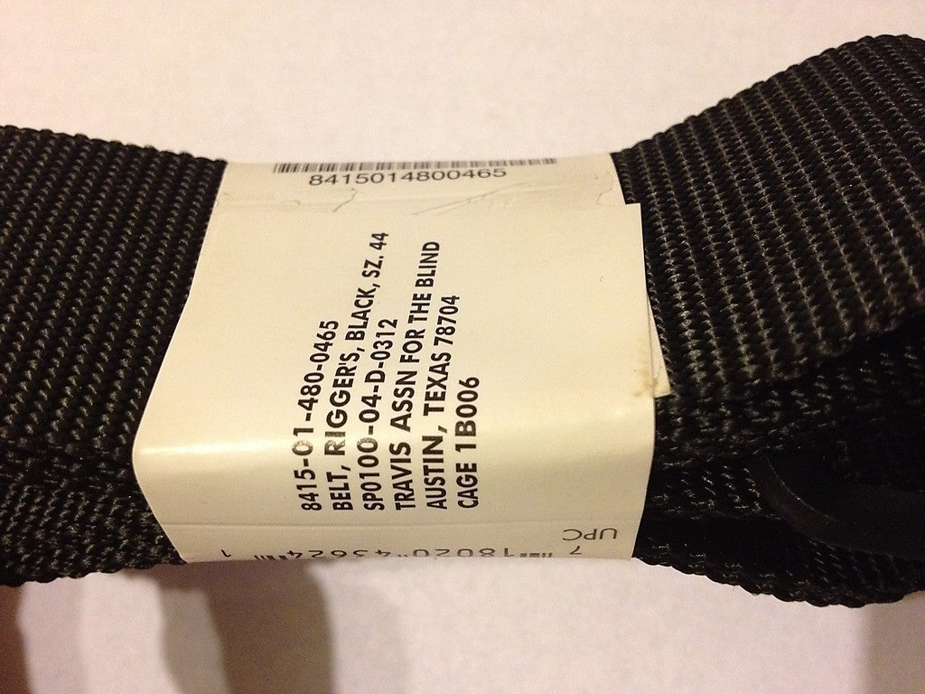 US Military Tactical Nylon Riggers Belt 32-36 Inch Heavy Duty Black
