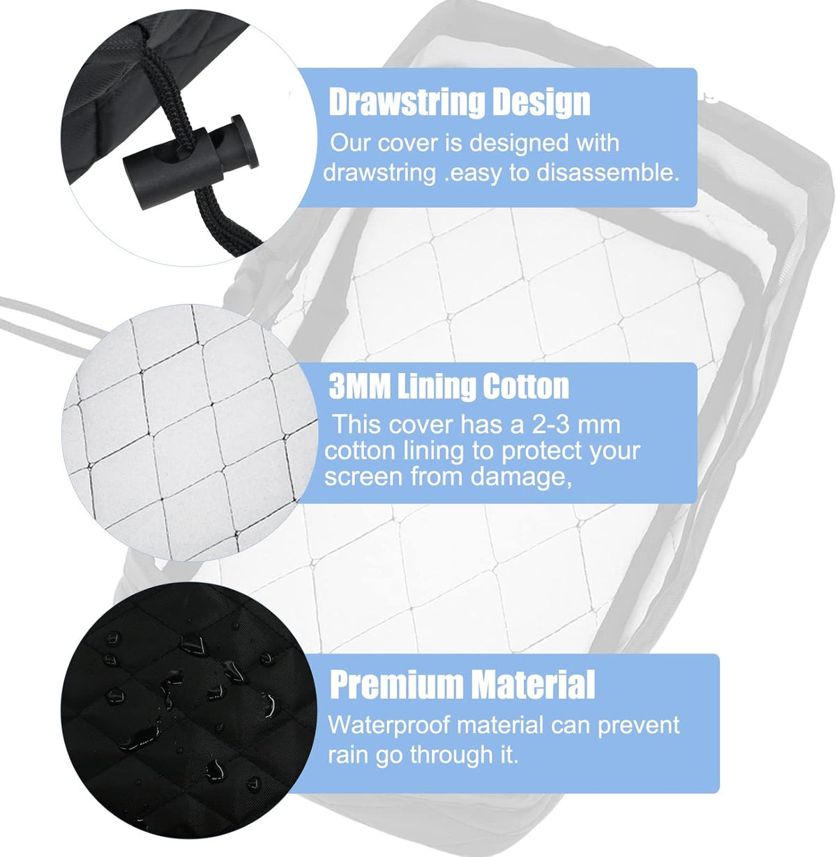 Fish Finder Screen Cover for Humminbird Helix 7 Series Waterproof Sun Dust Protection