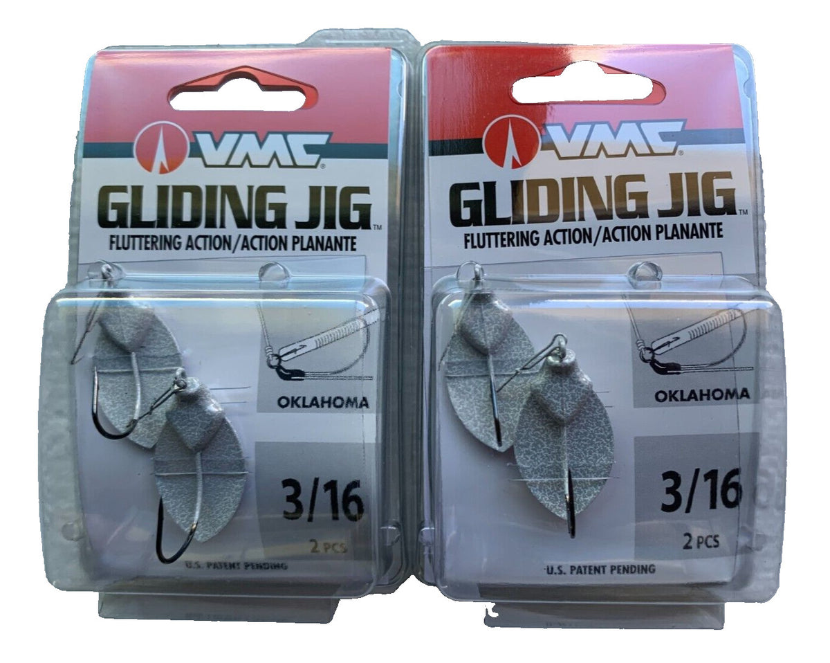 Fishing Jigs - Pack of 4 VMC Antique White Gliding Lures 3/16 oz