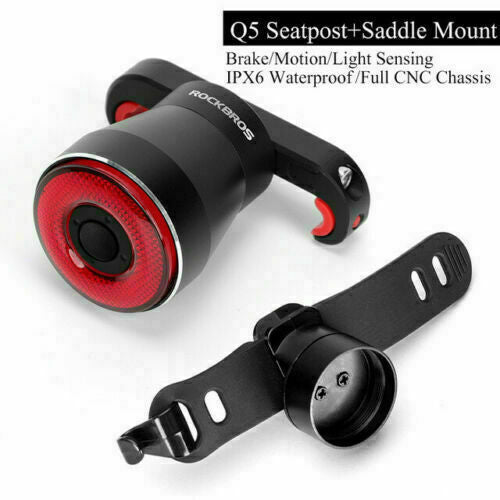 Smart Bicycle Taillight with Brake Sensing - LED Rear Light for Cycling