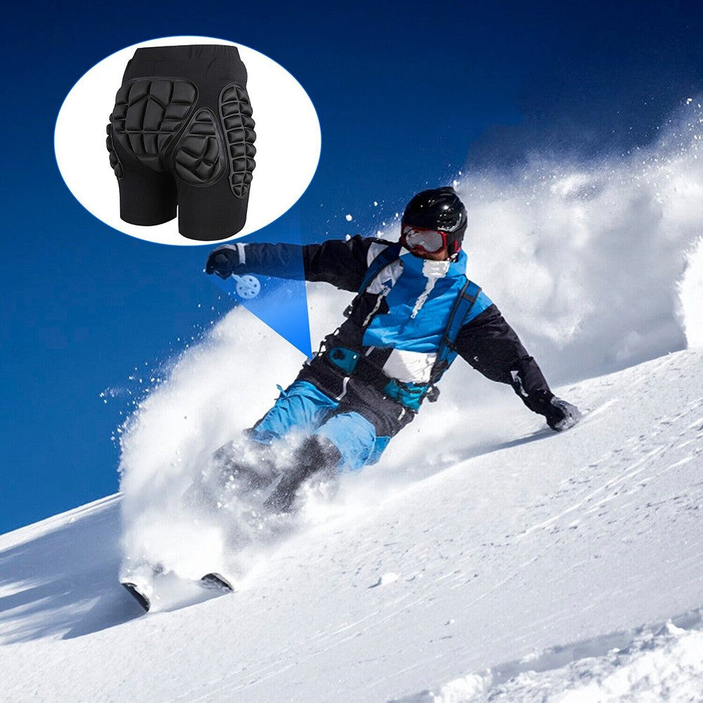 3D EVA Hip Padded Impact Shorts for Ski Snowboard Skateboard Protection