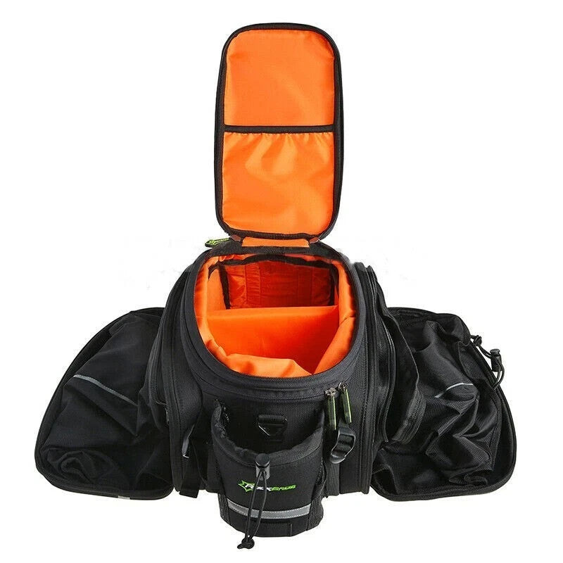 Bike Trunk Bag 13-25L Waterproof Bicycle Rear Rack Luggage Carrier with Raincover