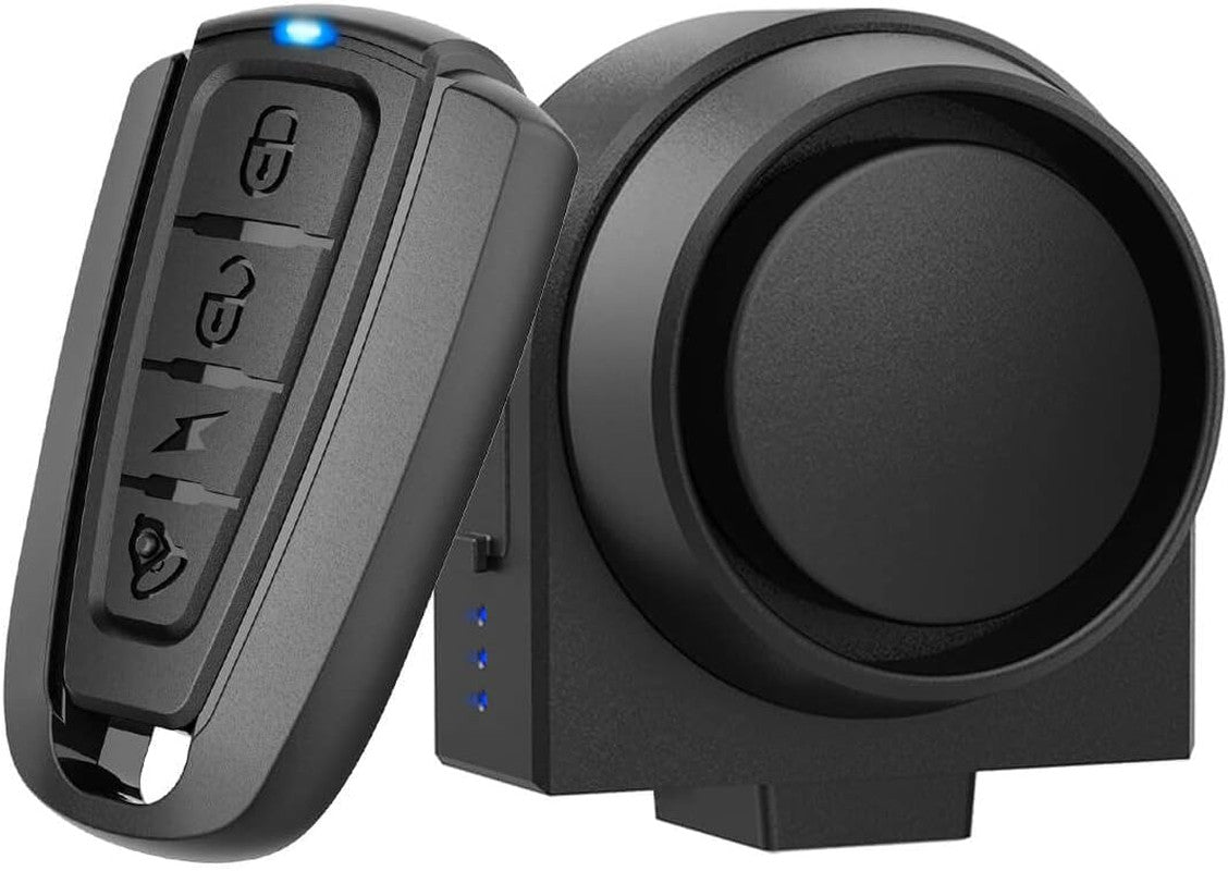 Wireless Bike Alarm 115dB Loud Vibration Motion Sensor Security System