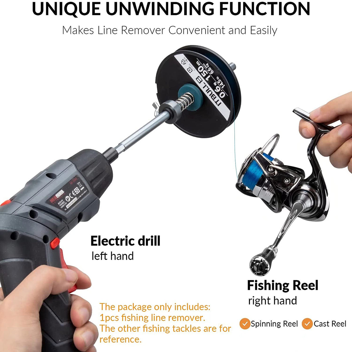 Adjustable Fishing Line Spooler with Clamp - Stable & Durable Line Winder