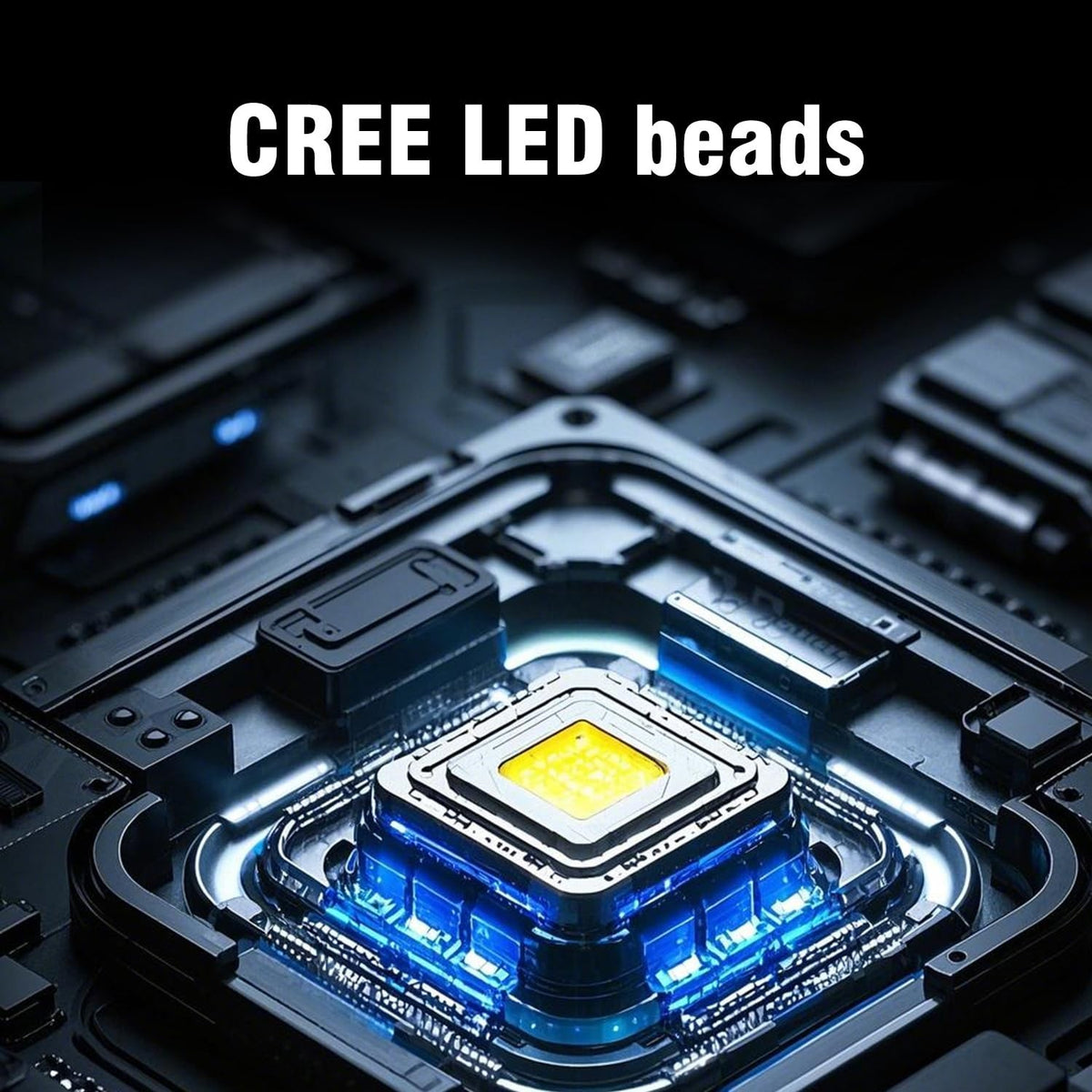 LED Headlamp 500 Lumens Waterproof Outdoor Head Torch with Red Light