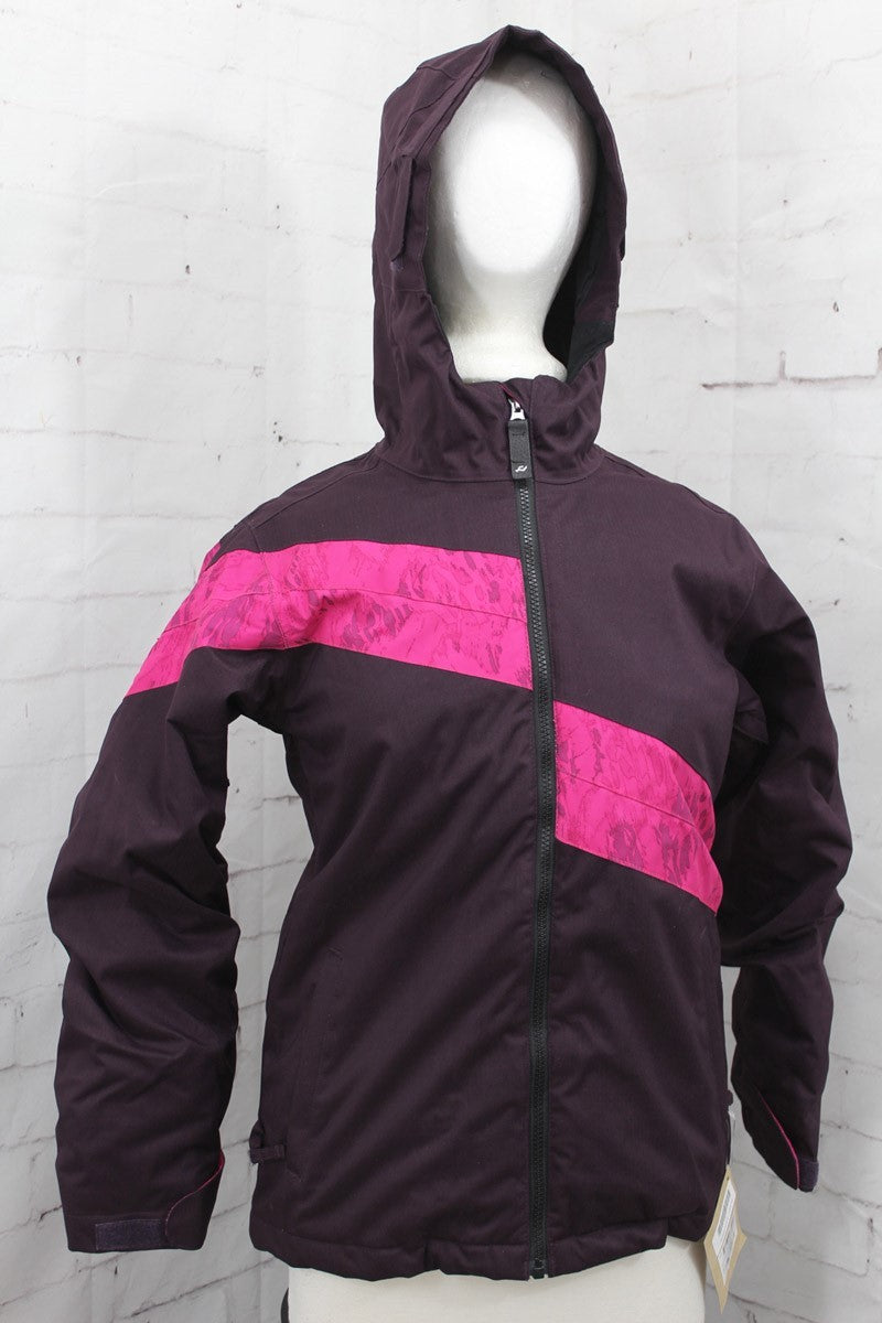 Girls 3-in-1 Snow Jacket with Fleece Inner Layer - Vamp Purple Youth Medium