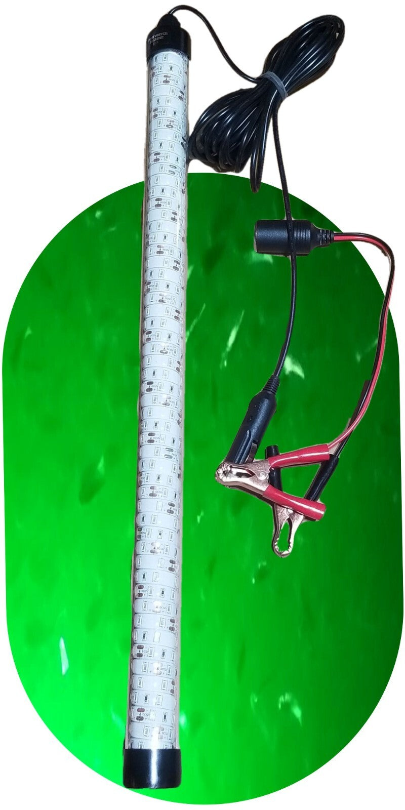 12V LED Underwater Fishing Light - Green Submersible Night Light for Crappie Ice Squid