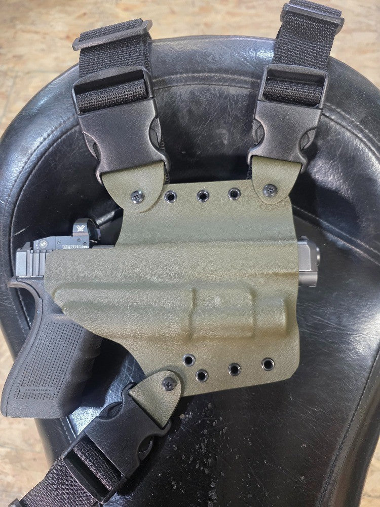 Poly Public Defender Chest Holster Adjustable for Law Enforcement & Tactical Use