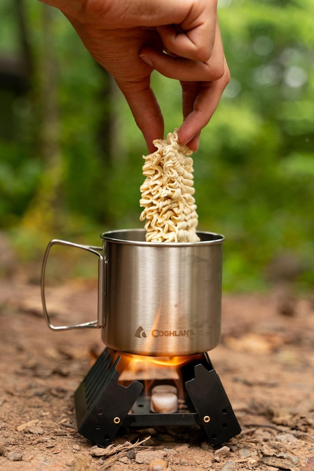 Portable Camping Stove with 24 Fuel Tablets Lightweight Backpacking Gear