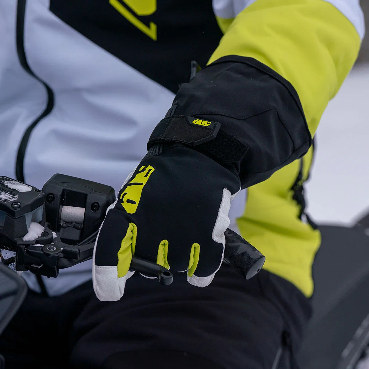 Insulated Snowmobile Gloves - Highlighter Edition, 3XL, Waterproof & Warm