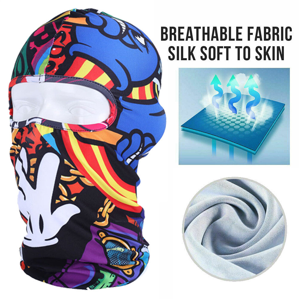Tactical Full Face Mask Balaclava UV Sun Protection Ski Mask for Men Women