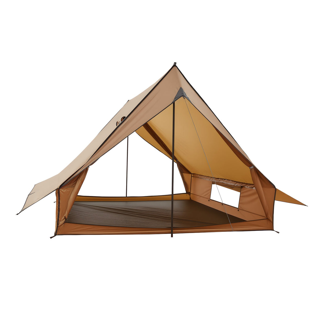 Lightweight 2-Person Camping Tent with Stove Jack and Ground Mat