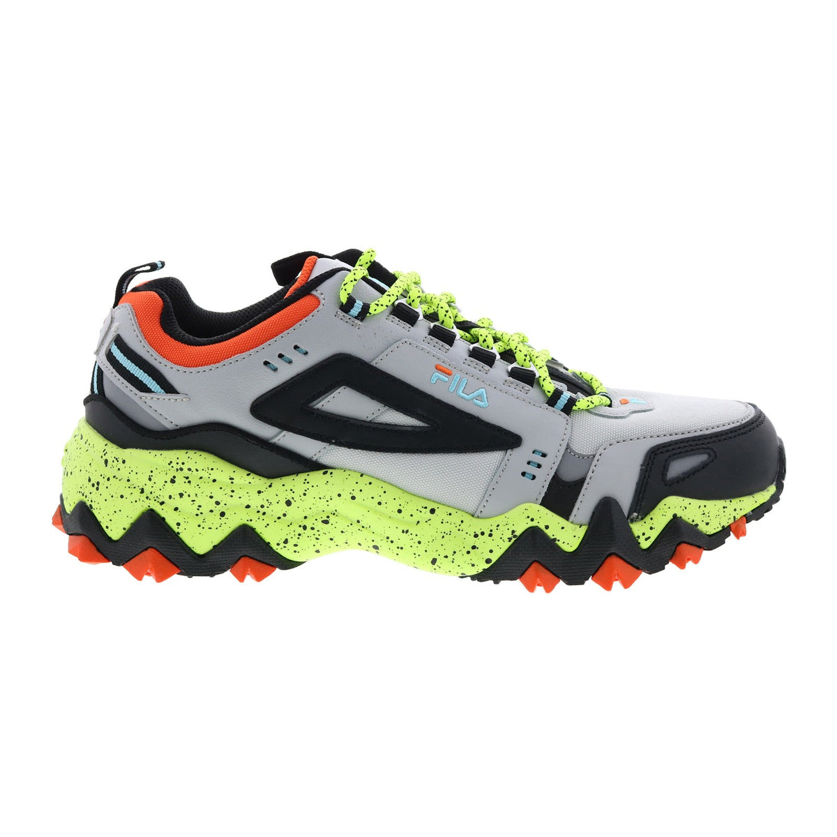Men's Trail Hiking Shoes - Gray Leather Athletic Sneakers