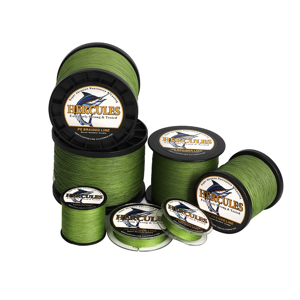 Braided Fishing Line 4 Strands PE 6-100lb Saltwater & Freshwater