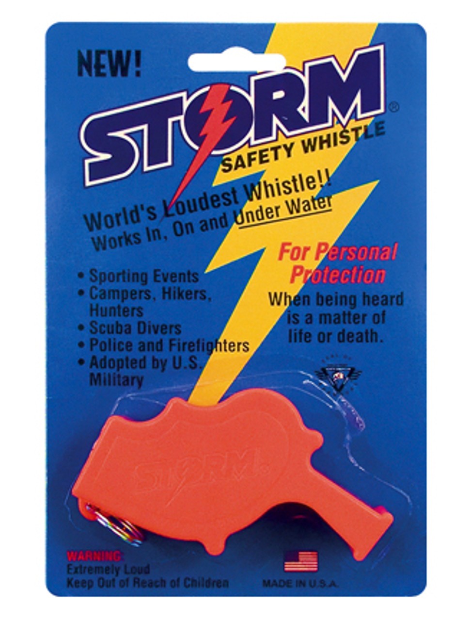 All-Weather Safety Whistle with Bag & Lanyard - Loud Water-Resistant