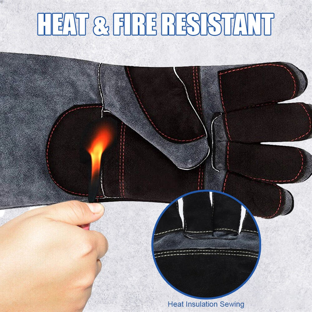 Reptile Snake Gaiter & Cut-Resistant Gloves Protection Set