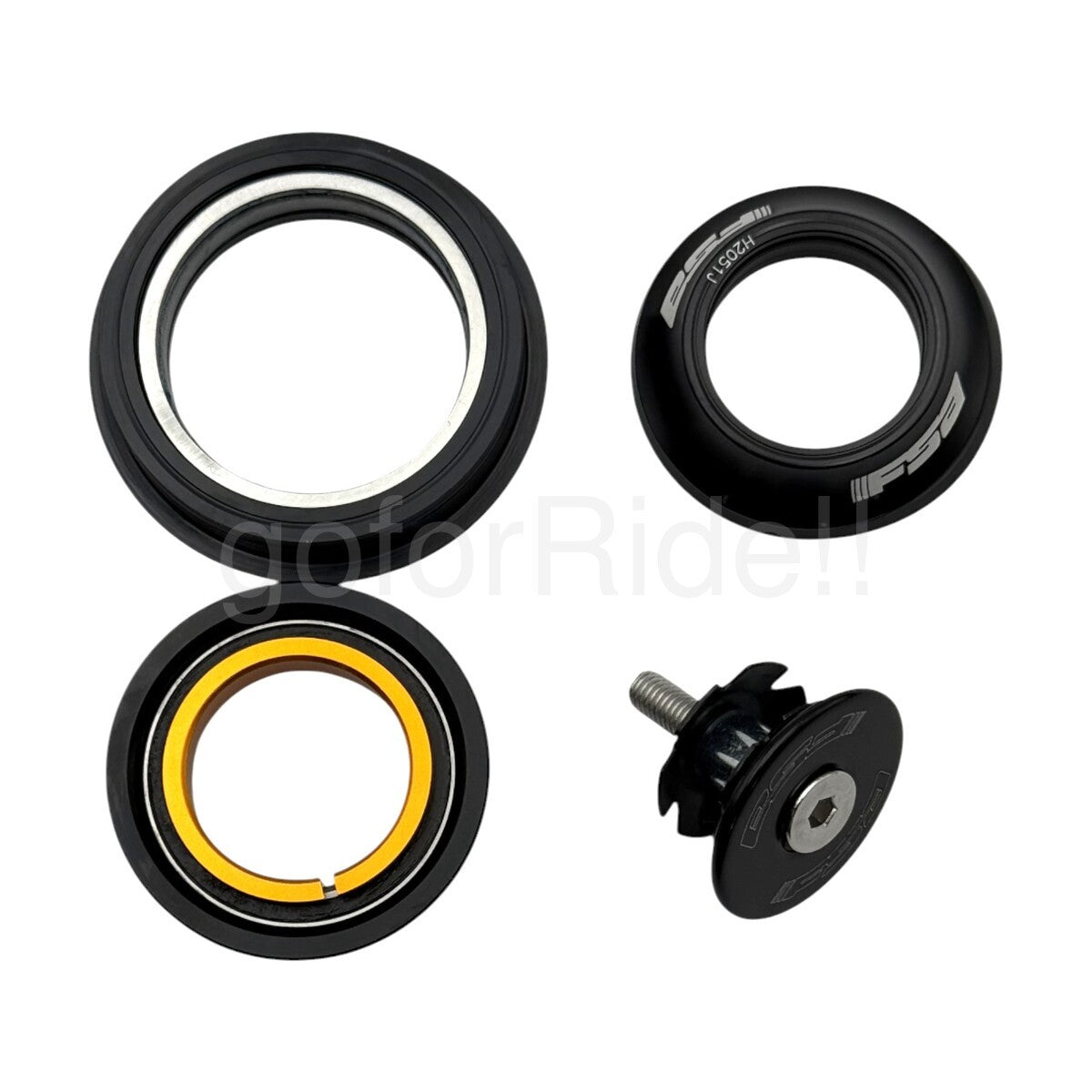 FSA No.57 Orbit 1.5 ZS Tapered Bicycle Headset with Top Cap - 50/62mm OD