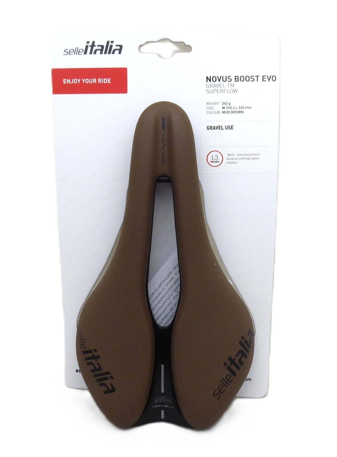 Selle Italia Novus Boost Evo Gravel Bike Saddle Superflow Cutout L3
