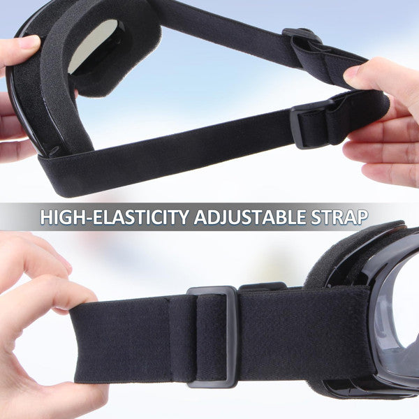 Motorcycle Goggles Windproof Anti-Fog Scratch-Resistant Colorful Lens ATV Dirt Bike