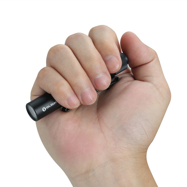Slim LED Flashlight with Tail Switch - 180 Lumens, Black