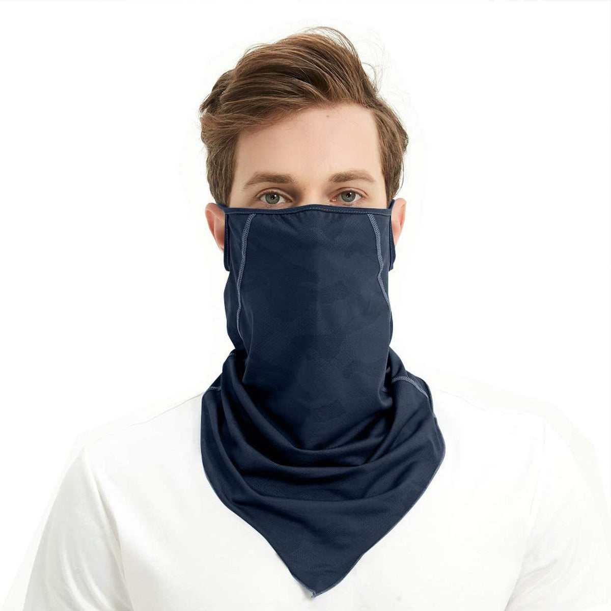 Breathable Reusable Face Mask Cover with Ear Loops and UV Protection