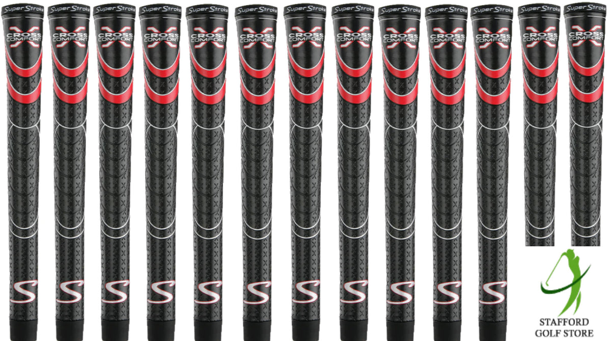 Golf Grip Set - Super Stroke Cross Comfort Undersize, Standard, Midsize & Jumbo