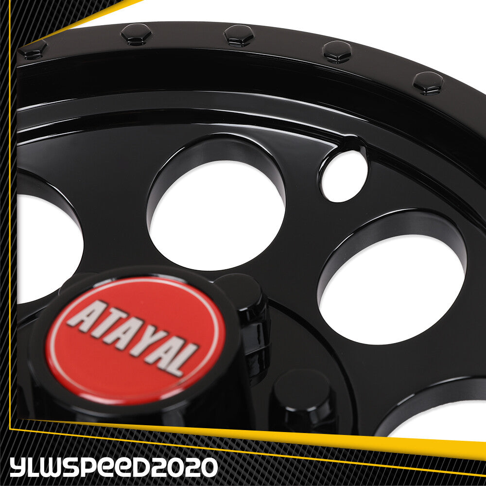 10-Inch Wheel Cover Hub Caps for Golf Carts - Fits EZGO, Club Car & Yamaha