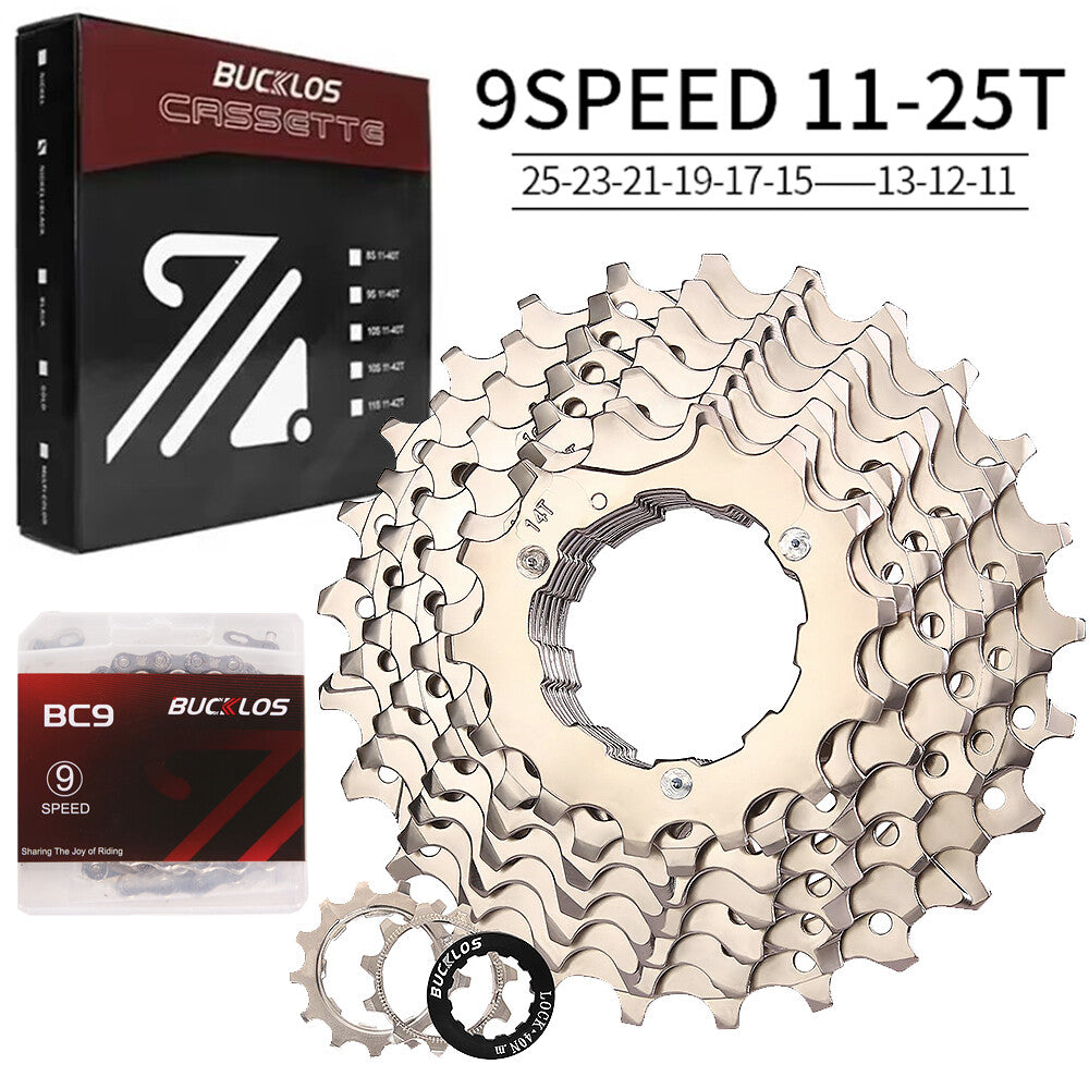 Bike Cassette and Chain Set for Shimano SRAM 8-12 Speed, 11-52T