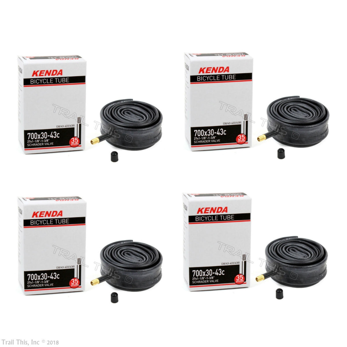 700x30-43C Bicycle Inner Tube with Schrader Valve - Pack of 1-10