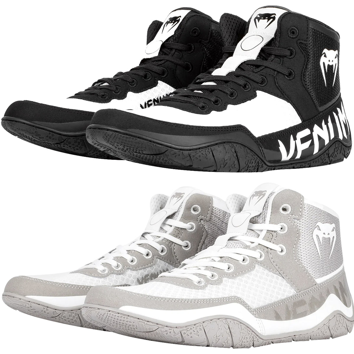 Venum Elite Low-Mid Cut Wrestling Shoes - Performance Combat Footwear