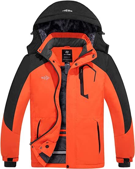 Men's Waterproof Winter Jacket - Warm Ski & Snowboarding Coat with Hood