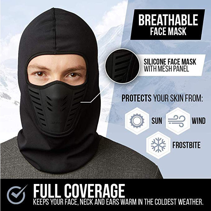 Winter Balaclava Ski Mask - Windproof Fleece Full Face Cover for Cold Weather