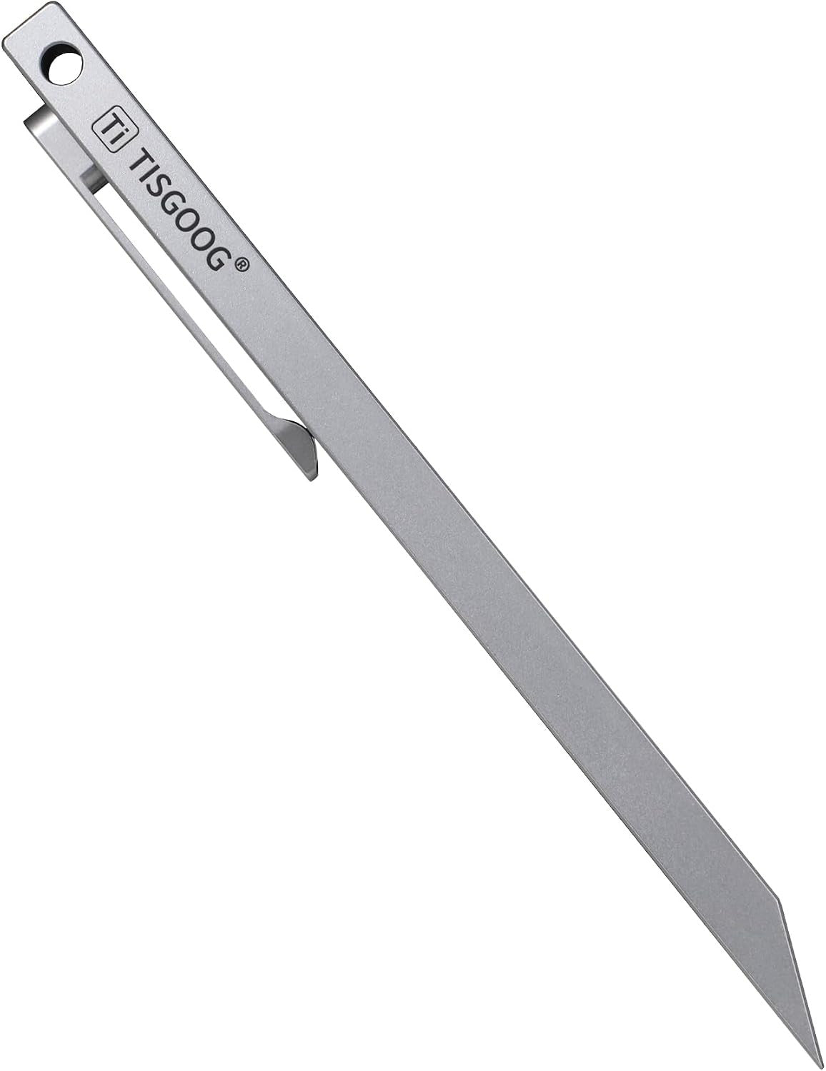 Titanium Pry Bar 5 Inch Lightweight EDC Pocket Tool with Clip