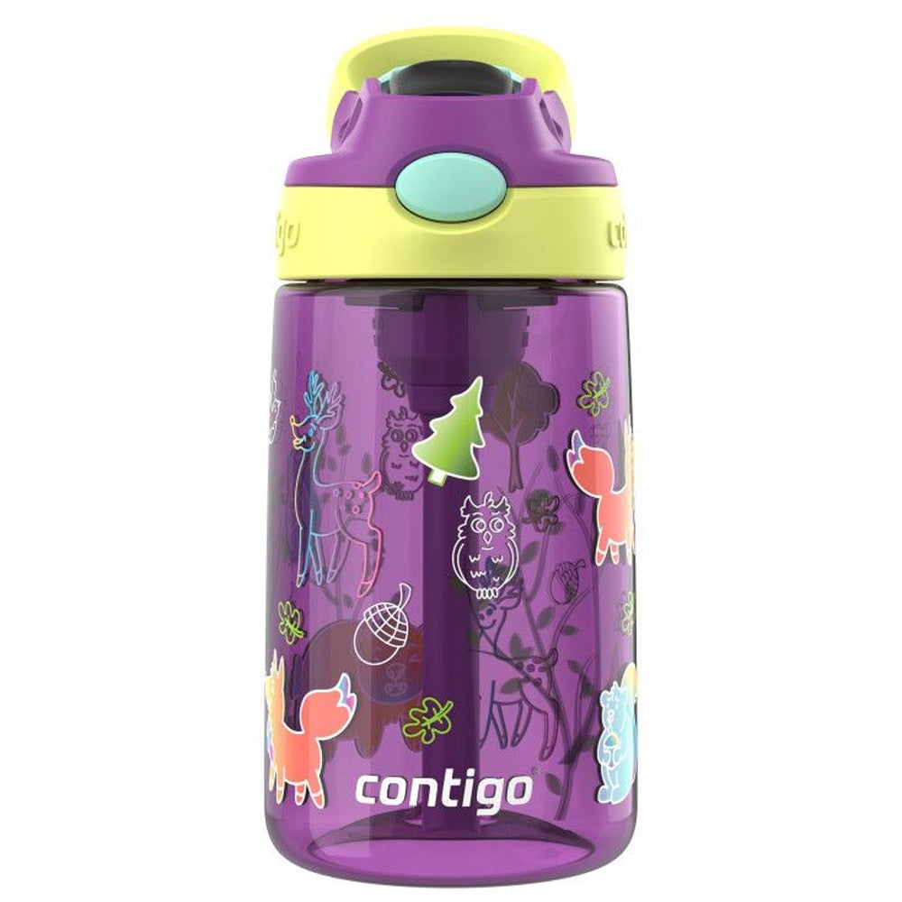 Kids Water Bottle 14 oz. AutoSpout Straw Hydration Bottle with Multiple Colors