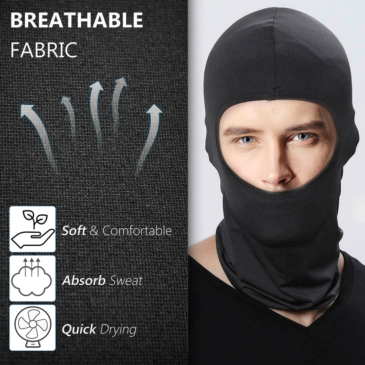 Full Face Balaclava Mask UV Protection Outdoor Motorcycle Ski Unisex