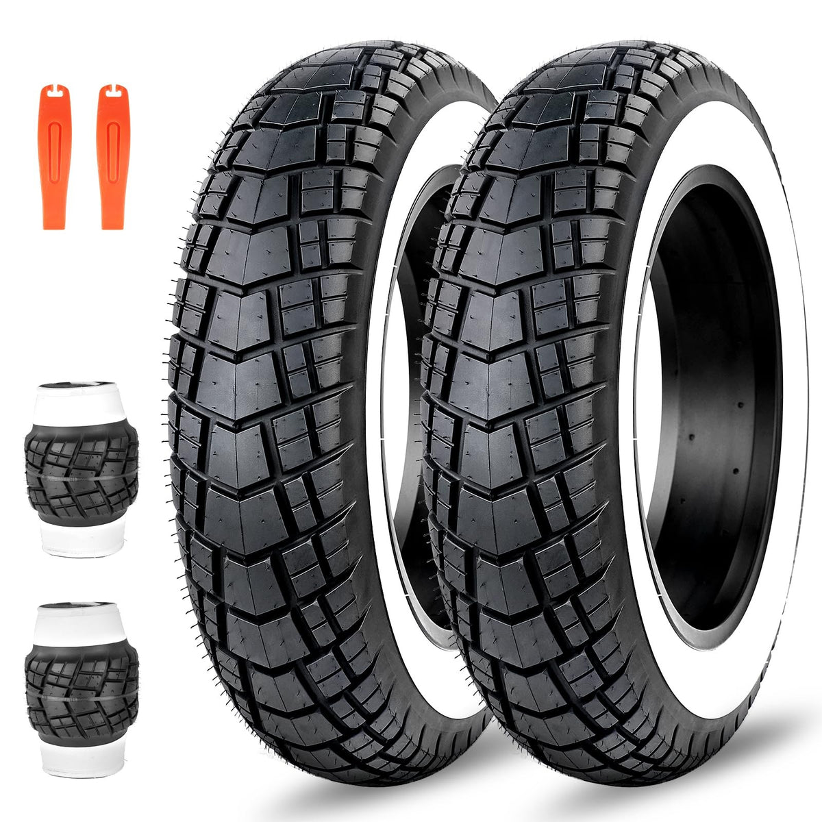 2 Pack 16x4.0 Fat Tire Inner Tubes for E-Bike Mountain Bike Snowbike