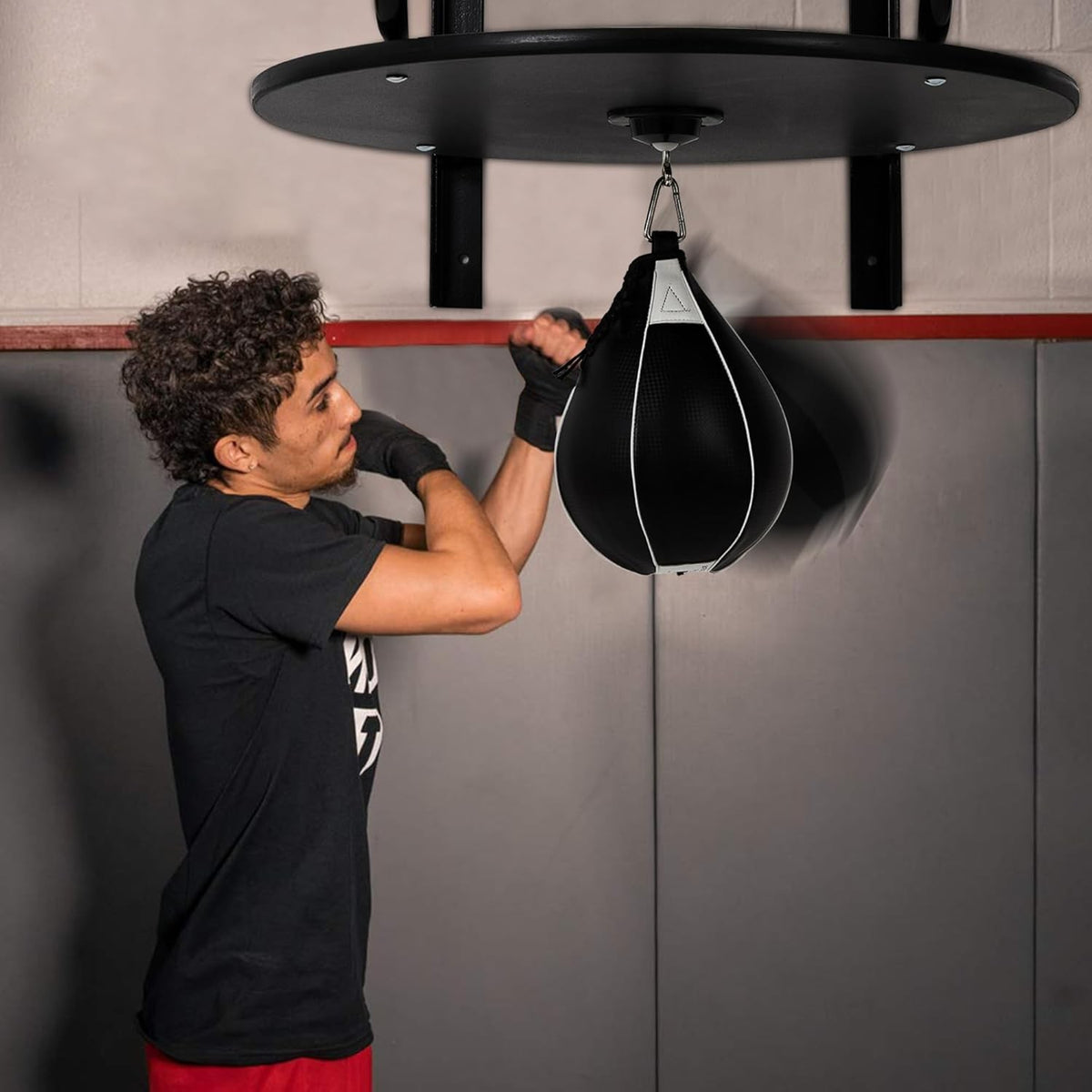 24-Inch Heavy Duty Wall Mount Speed Bag Platform with Swivel for Home Gym