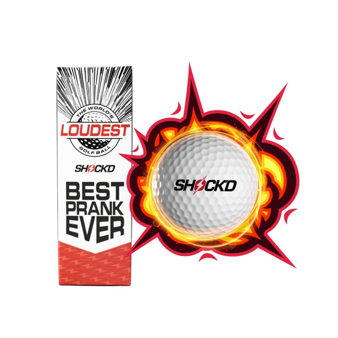 Loud Golf Balls - Viral Prank Golf Balls for Fun & Gifting - Shock'D