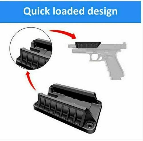 Magnetic Gun Mount Holster for Flat Top Handguns - Concealed QuickDraw Holder
