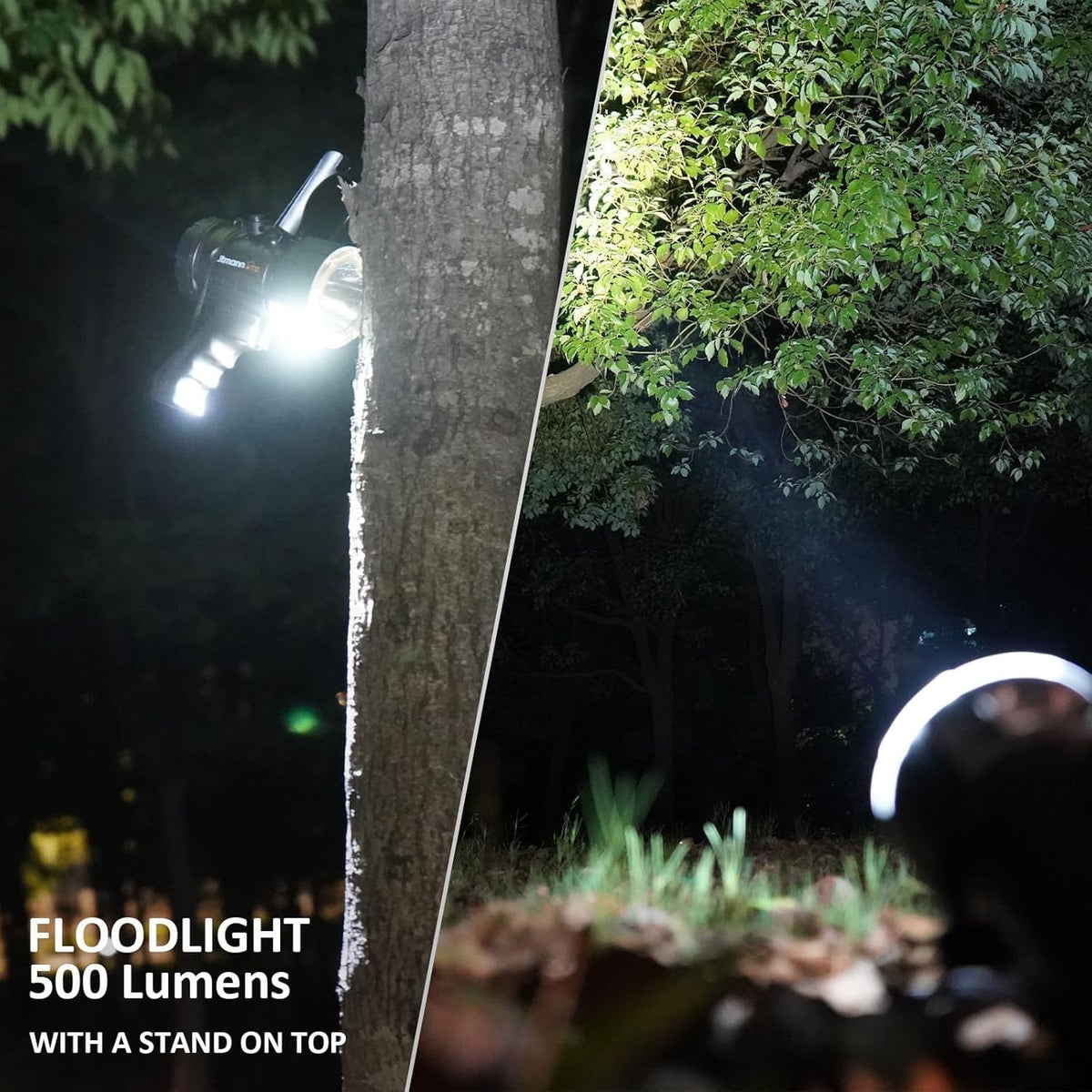 LED Portable Spotlight 2000 Lumens Handheld Flashlight for Hunting Search