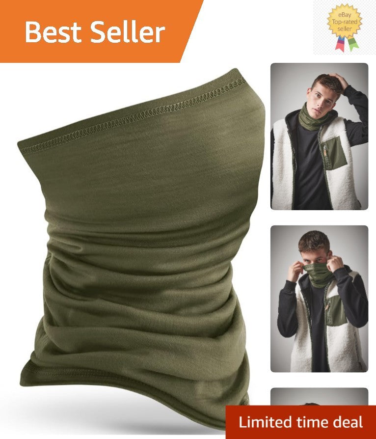 Lightweight Merino Wool Neck Warmer for Skiing Hiking Quick-Dry