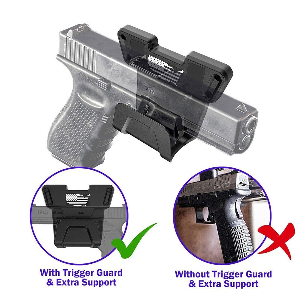 Magnetic Gun Mount Holder for Pistol Car Desk Safe & Secure Storage