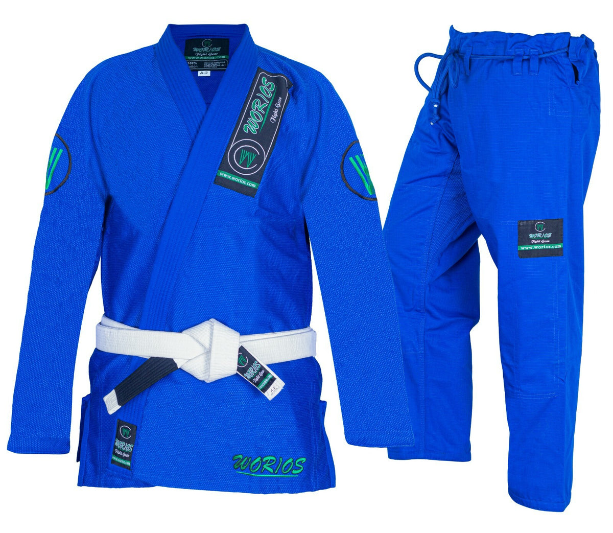 Lightweight Pro Brazilian JiuJitsu Gi Blue - Durable Training & Competition Kimono
