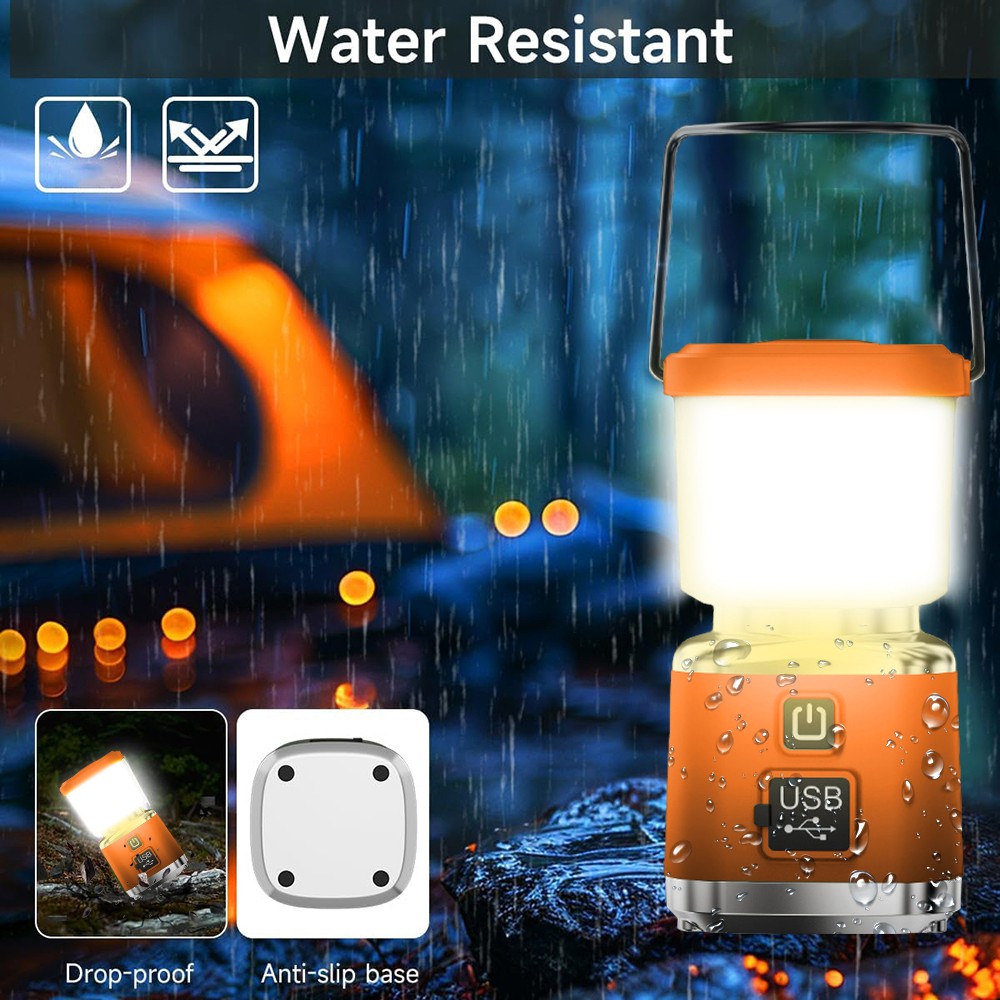 Portable LED Camping Lantern Light with 360° Brightness and Multiple Modes