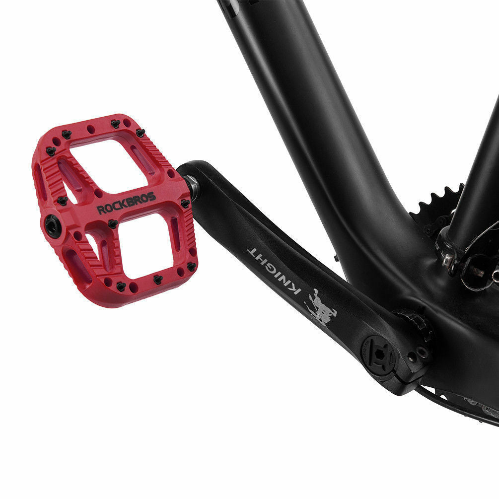 Lightweight Nylon Bike Pedals with 9/16" DU Bearings for Mountain & Road Bikes
