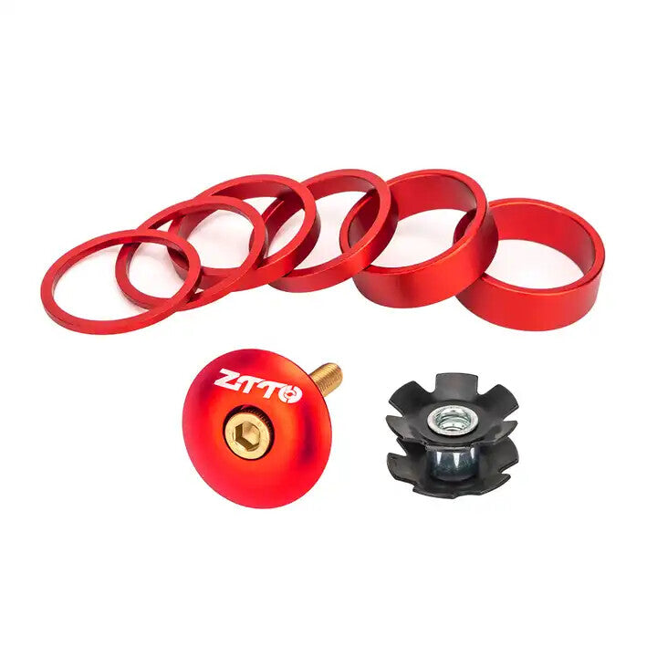 Bicycle Stem Cap & Spacer Set Aluminum Headset Fork Top Components